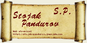 Stojak Pandurov vizit kartica